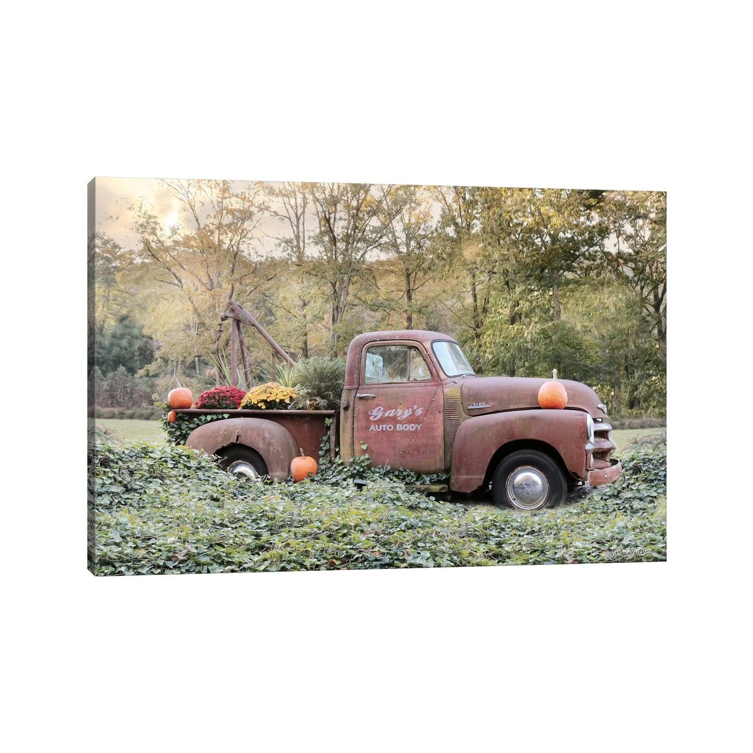 iCanvas "My Wife Borrowed the Truck" by Lori Deiter Canvas Print - Bed